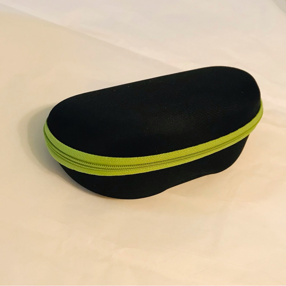 Chartreuse / black & neon green zipper clamshell sunglass case - 5 / $25 bundle